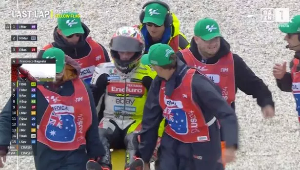 MotoGP明星被送往医院,可怕的时速120英里的车祸被调查-“他到处都是我”